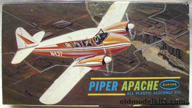 Aurora 1/64 Piper Apache, 280-50 plastic model kit